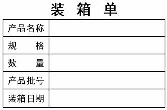 标签打印软件如何批量打印产品装箱单(图1)